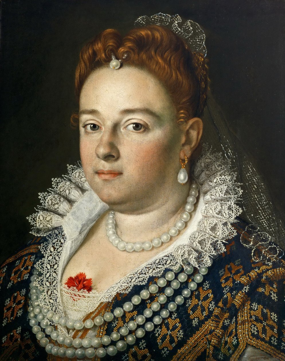 Portrait de Bianca Cappello 1548-1587, Grande Duchesse de Toscane, 1585-1586 - Scipione Pulzone