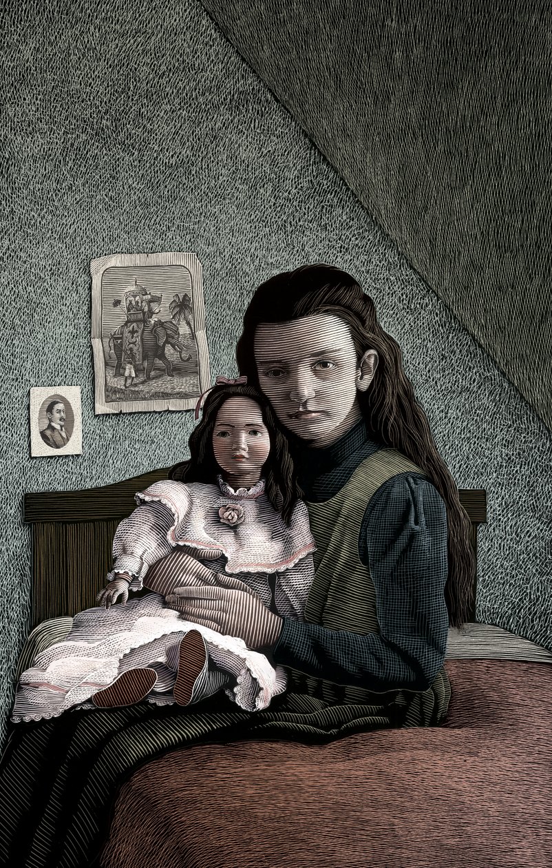 Une petite princesse, 2004 (planche à gratter, colorisée numériquement) - Scott McKowen