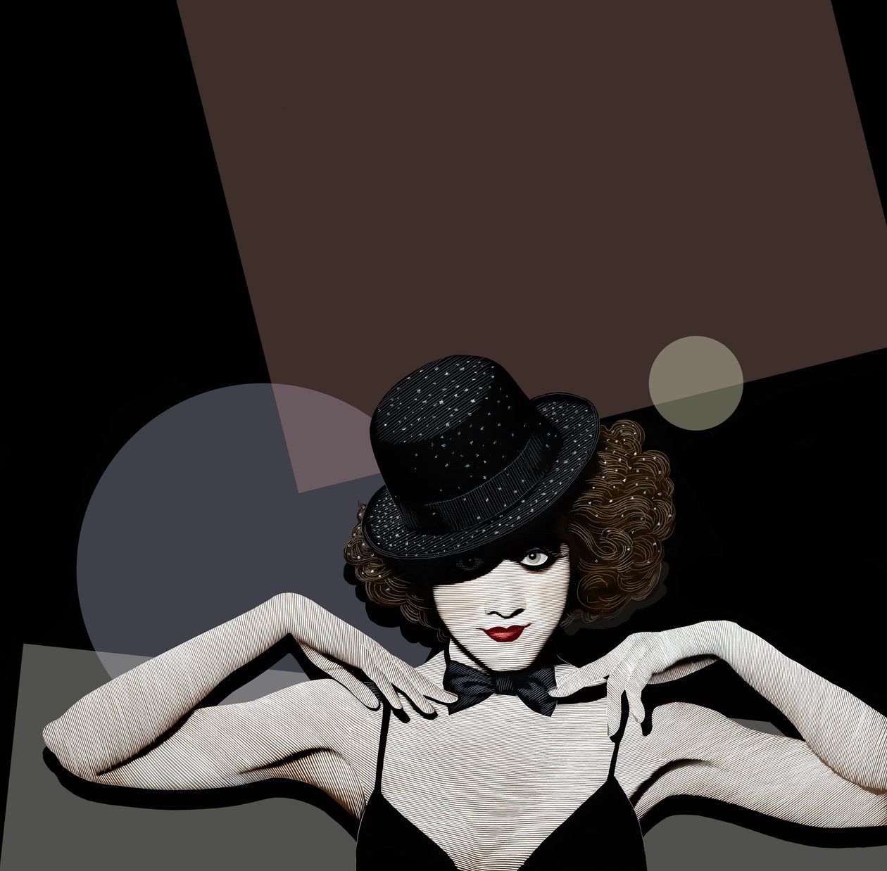 Cabaret, 2019 (scratchboard, colorisé numériquement) - Scott McKowen