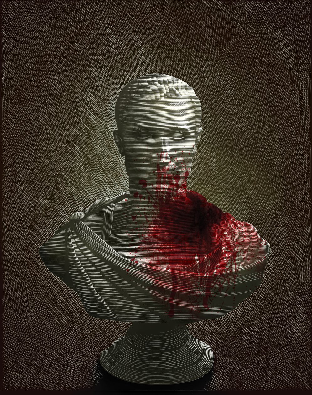 Jules César, 2010 (scratchboard, colorisé numériquement) - Scott McKowen