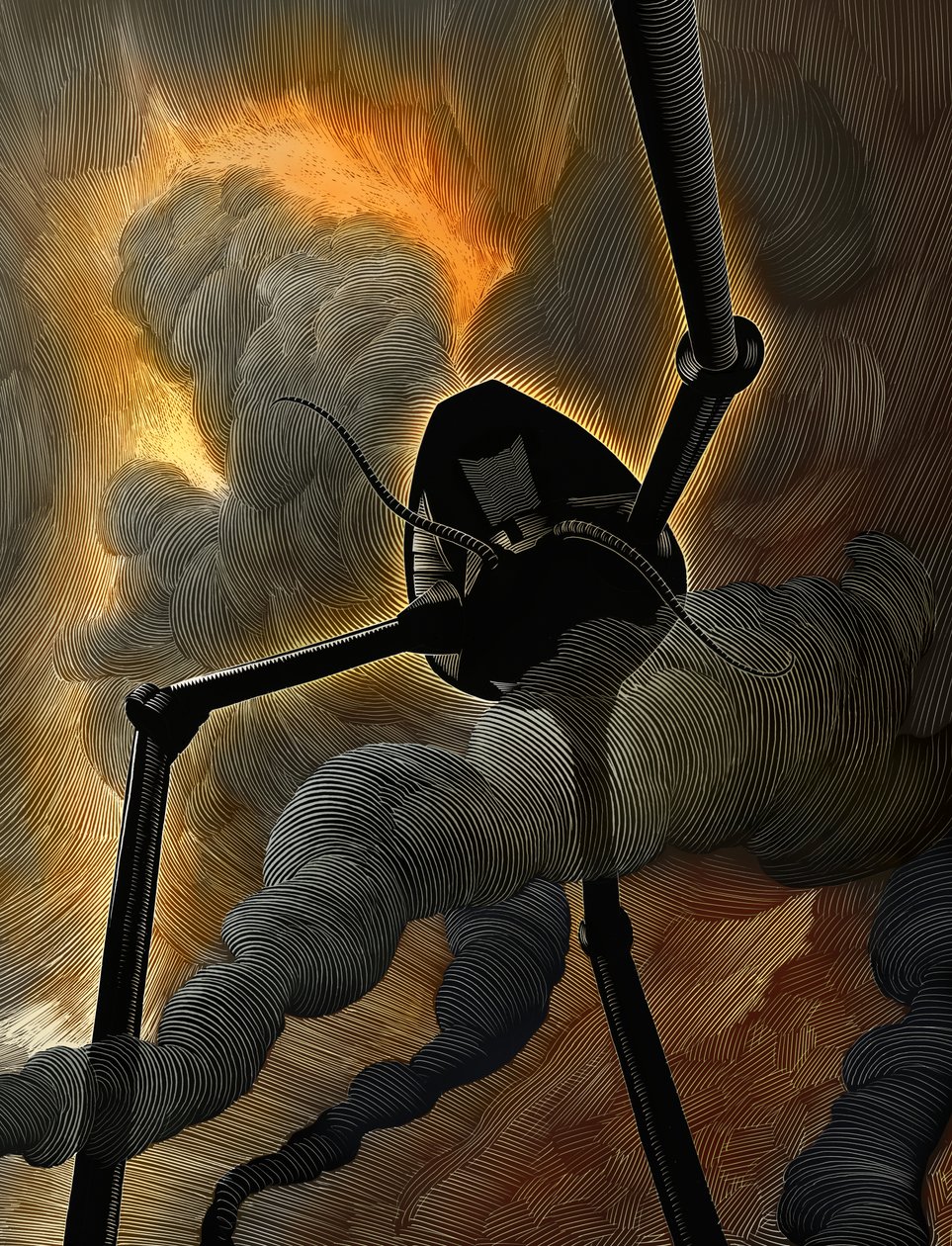 La guerre des mondes, 2014 (planche à dessin, colorisée numériquement) - Scott McKowen