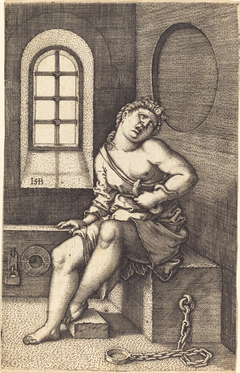Cléopâtre Assise - Sebald Beham