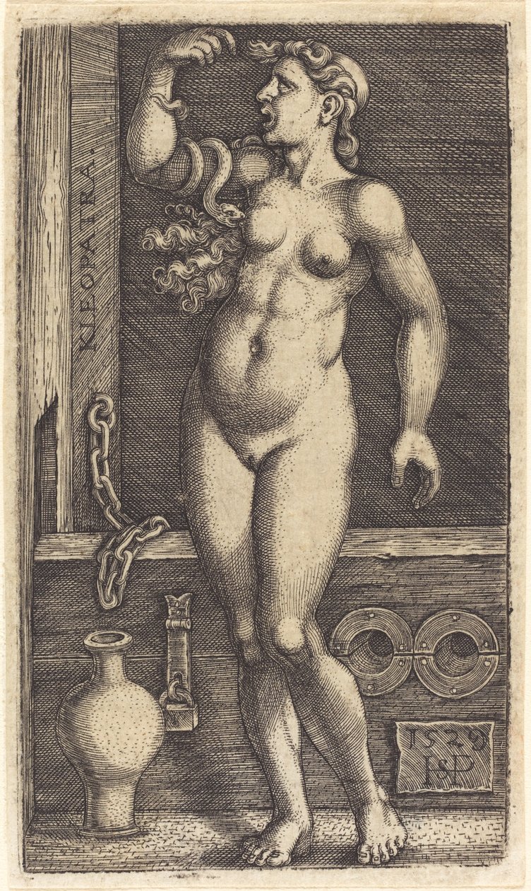 Cléopâtre debout - Sebald Beham