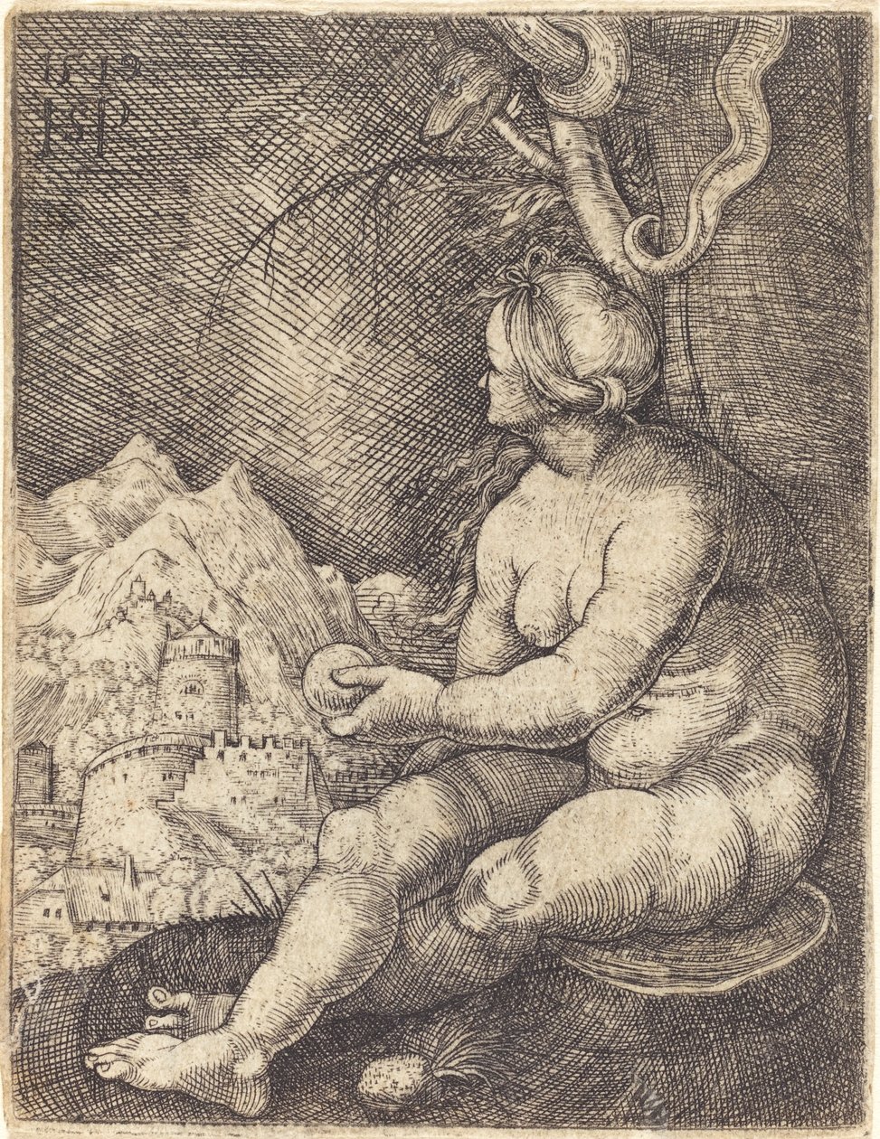 Ève assise - Sebald Beham