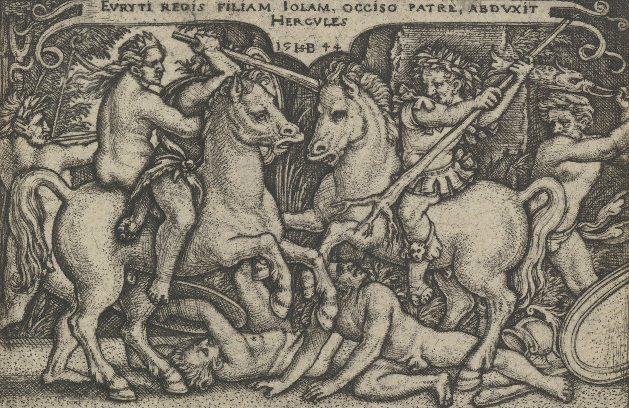 Hercule enlevant Iole, des Travaux d