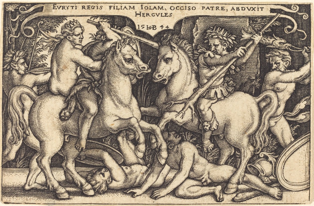 Hercule et Iole - Sebald Beham