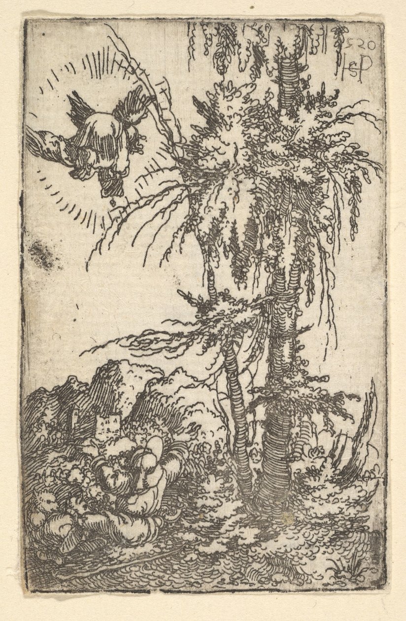 Joachim recevant la promesse de la naissance de la Vierge, 1520 - Sebald Beham