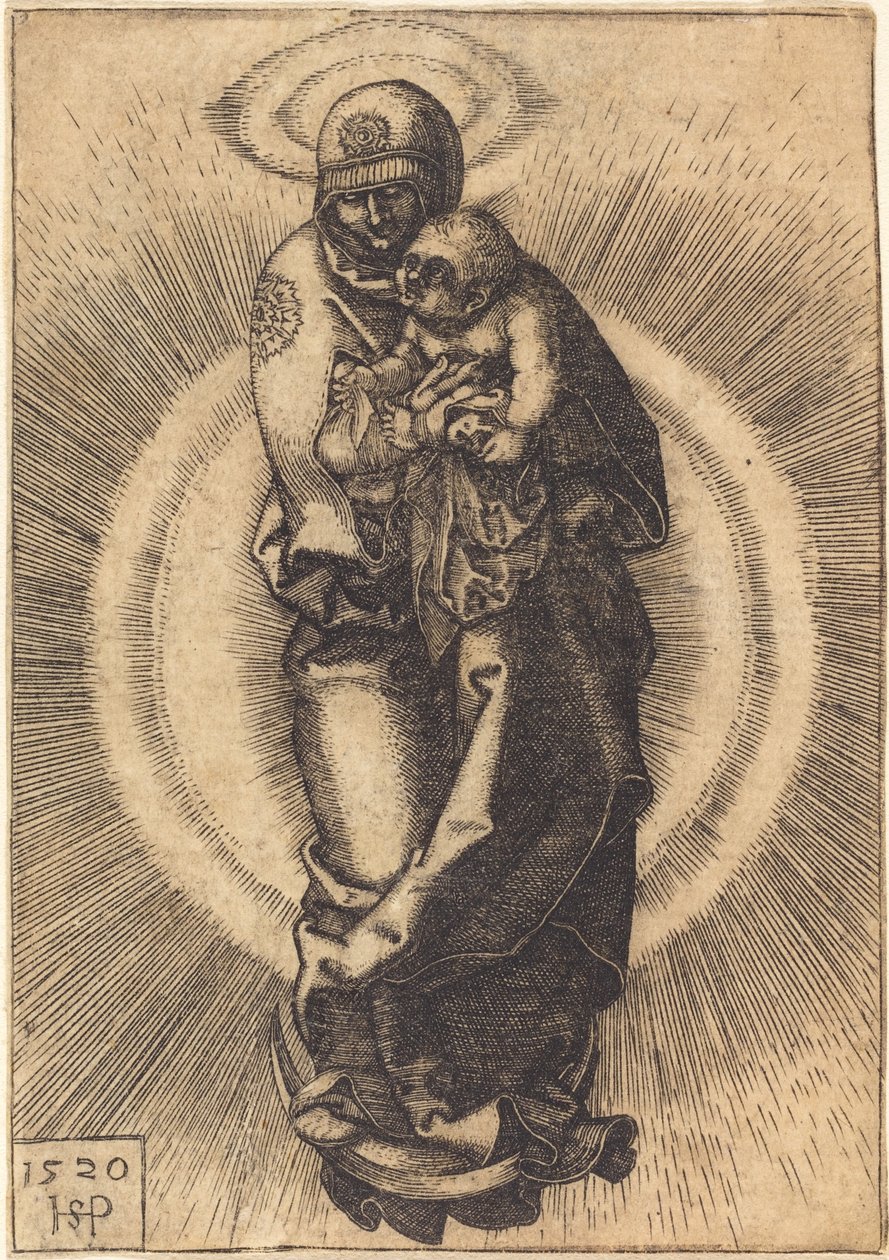 Madone sur le croissant de lune - Sebald Beham