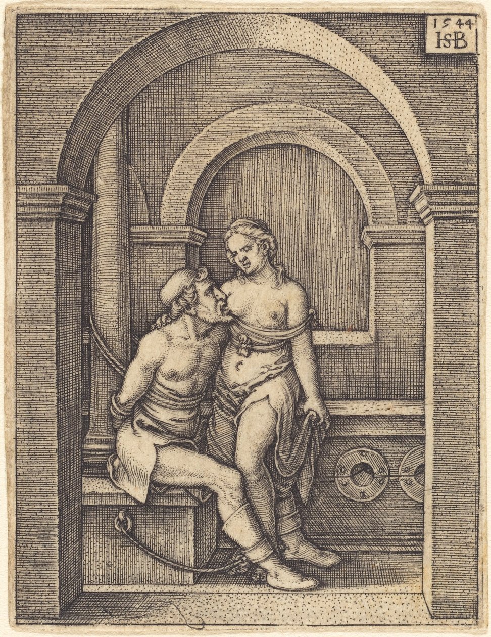 Simon et sa fille (Cimon et Pero) - Sebald Beham