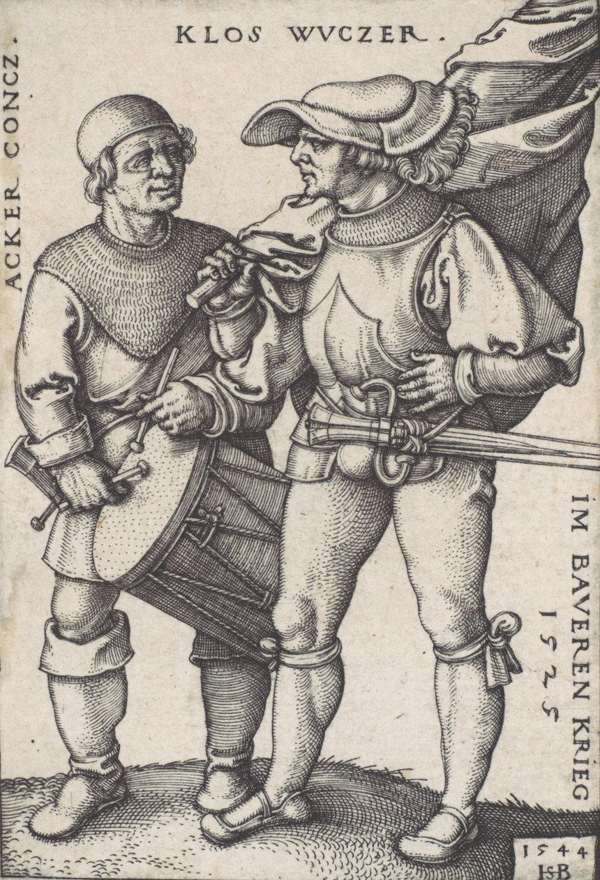 Porte-drapeau et tambour, 1544 - Sebald Beham