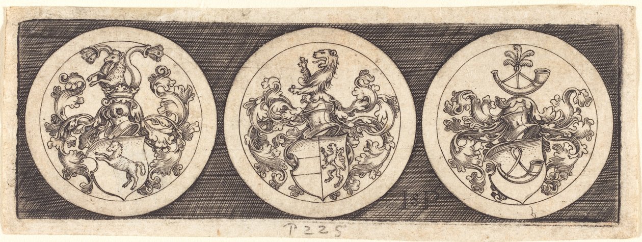 Trois médailles avec armoiries - Sebald Beham