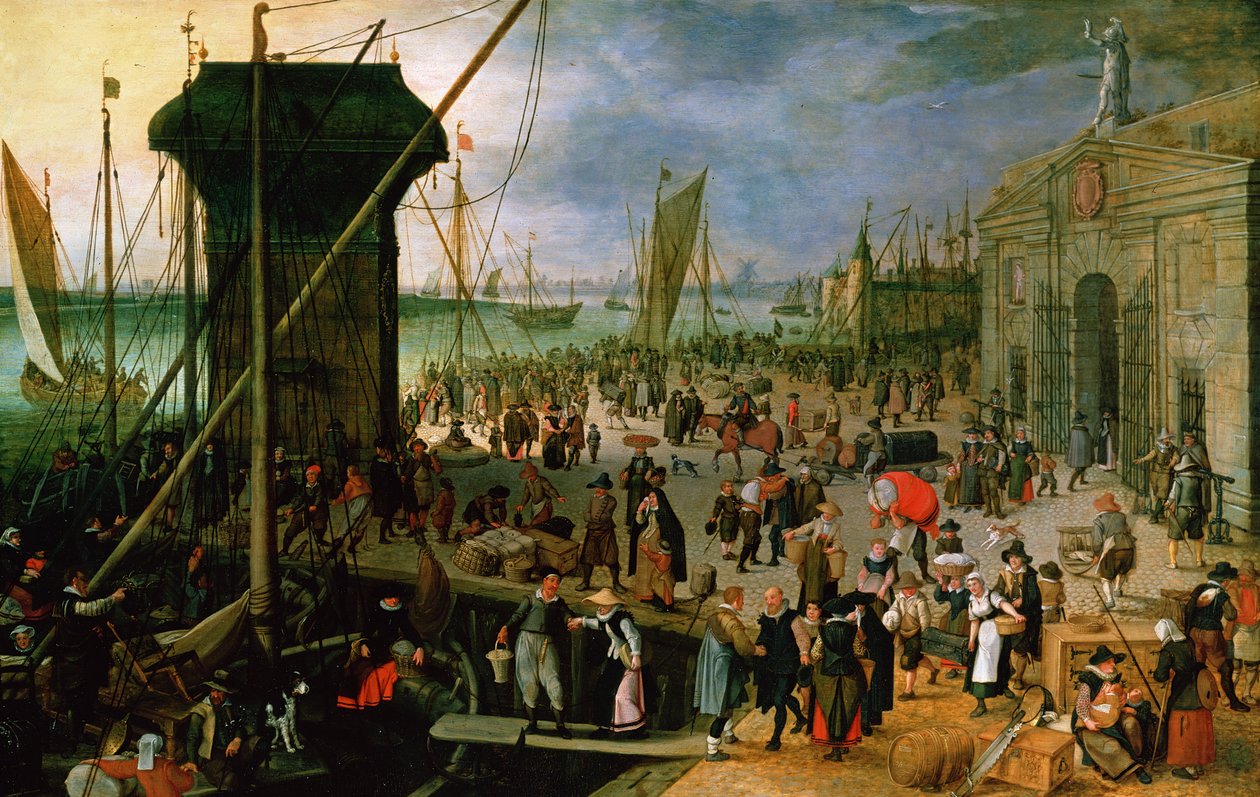 Vue du port d