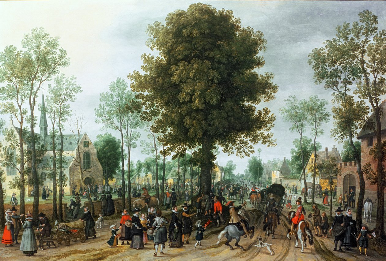Frédéric V et sa fiancée Élisabeth entrant en Zélande, mai 1613 - Sebastian Vrancx