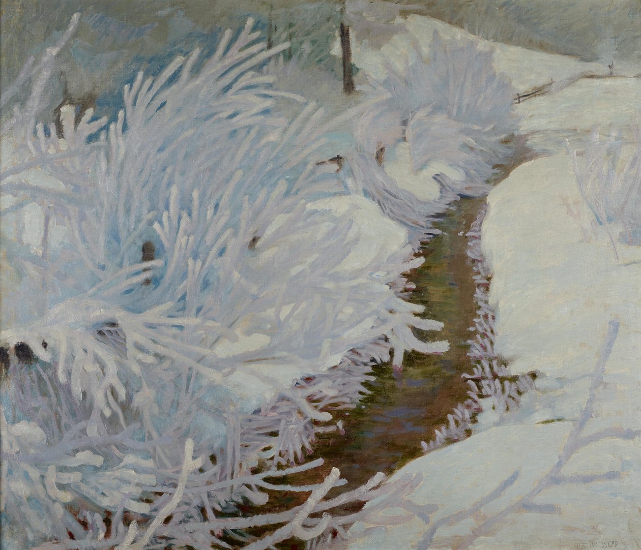 Ruisseau en hiver - Sebastian Isepp
