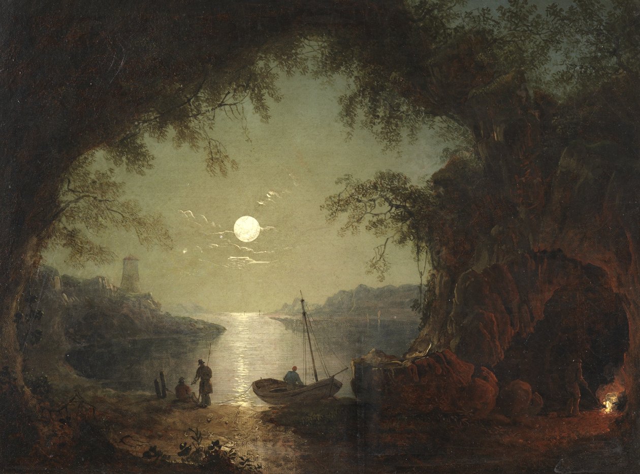 Une crique au clair de lune - Sebastian Pether