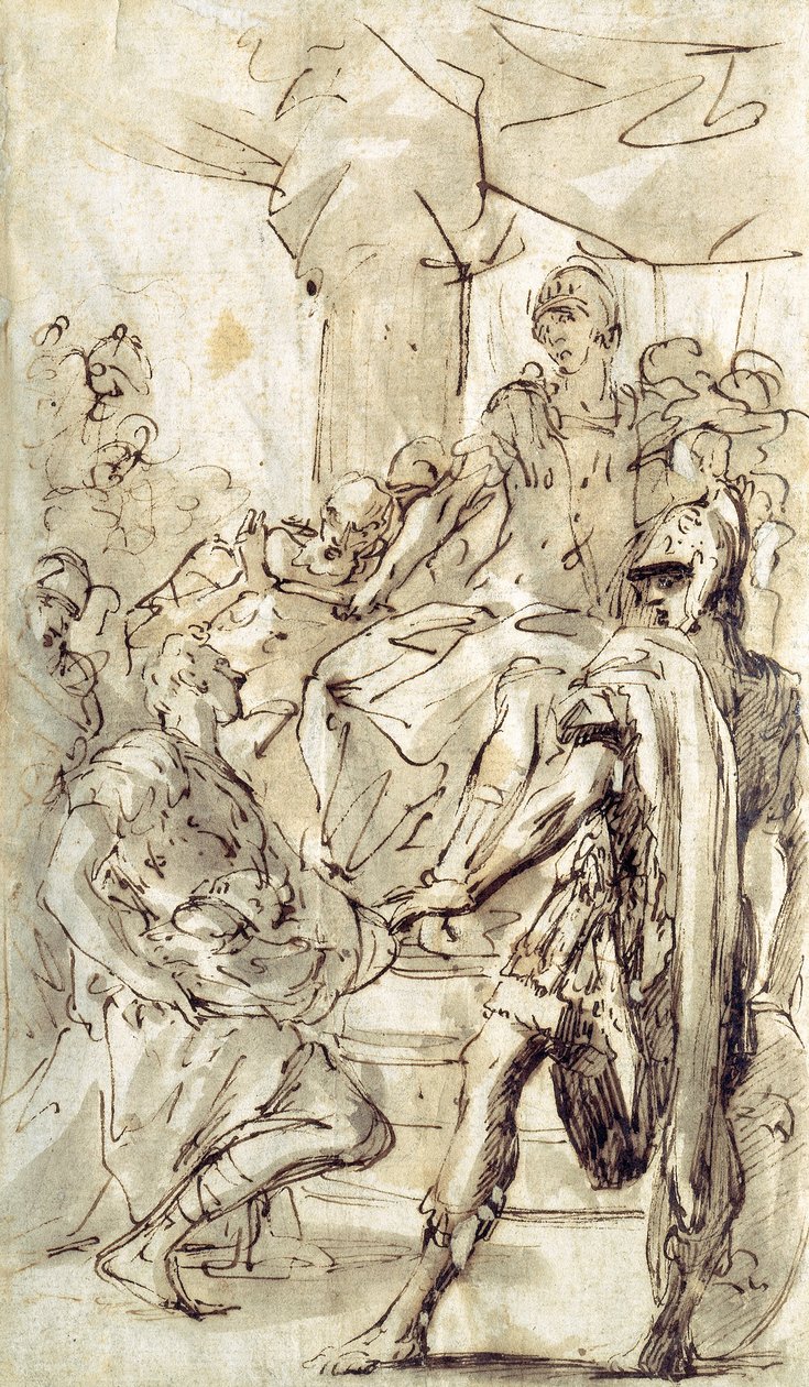 David refuse les armes du roi Saül - Sebastiano Ricci