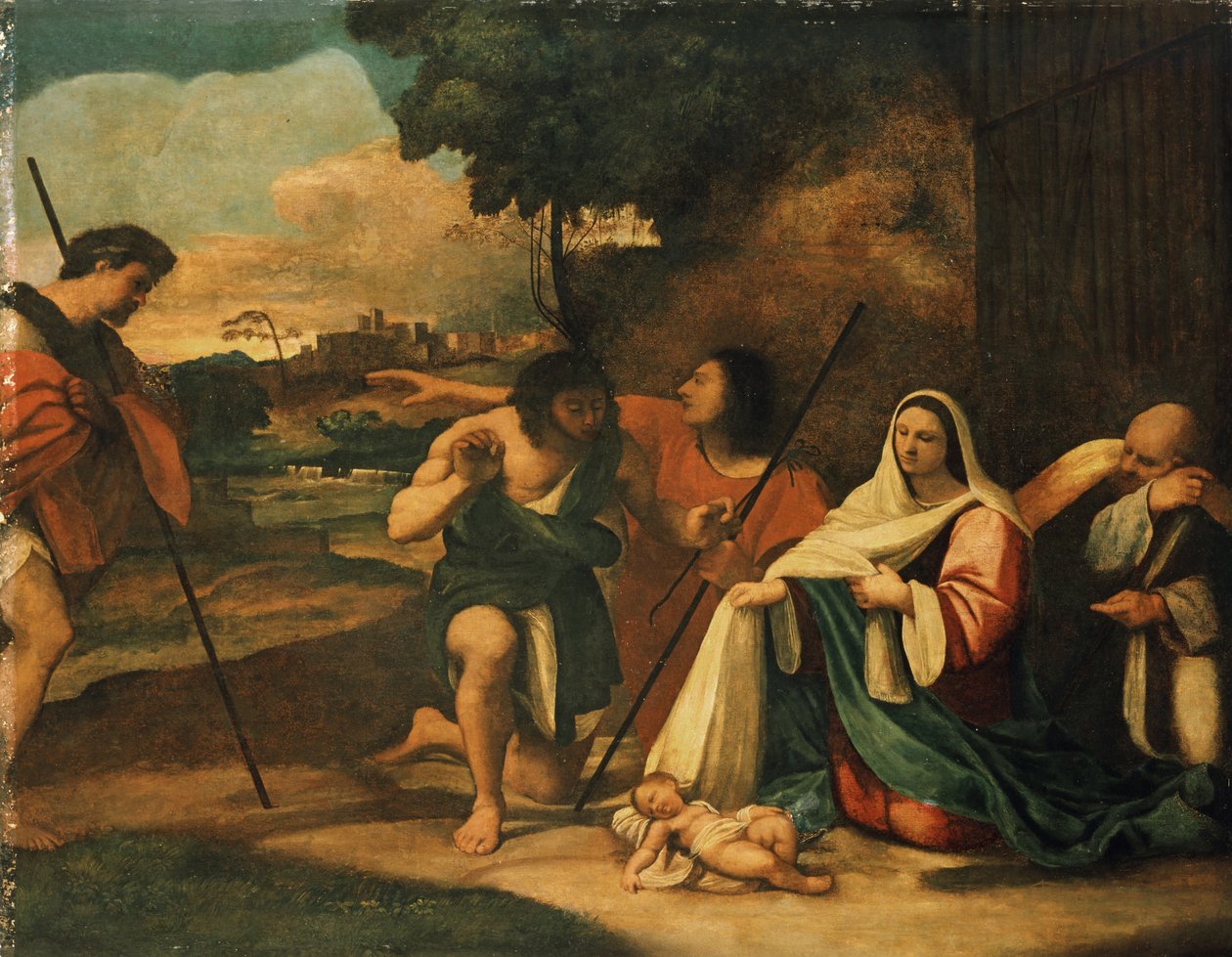 Adoration des bergers, avant conservation, 1510 - Sebastiano del Piombo