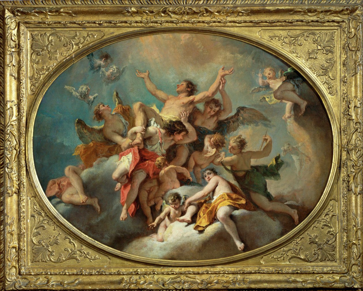 La glorofication de saint Sebastien ... - Sebastiano (attr. to) Ricci