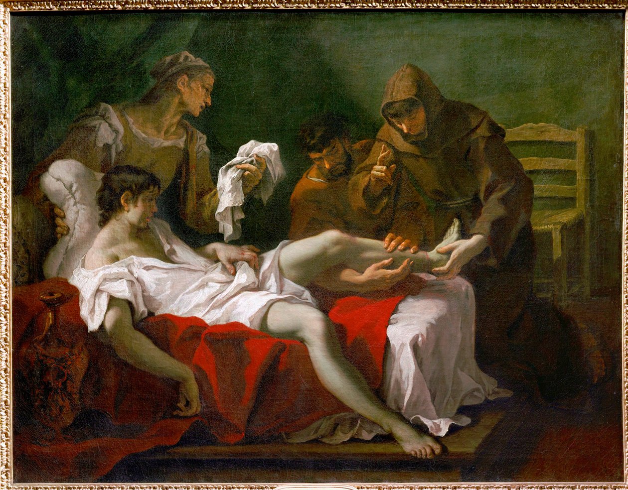Saint Antoine de Padoue guérissant un jeune ... - Sebastiano (attr. to) Ricci