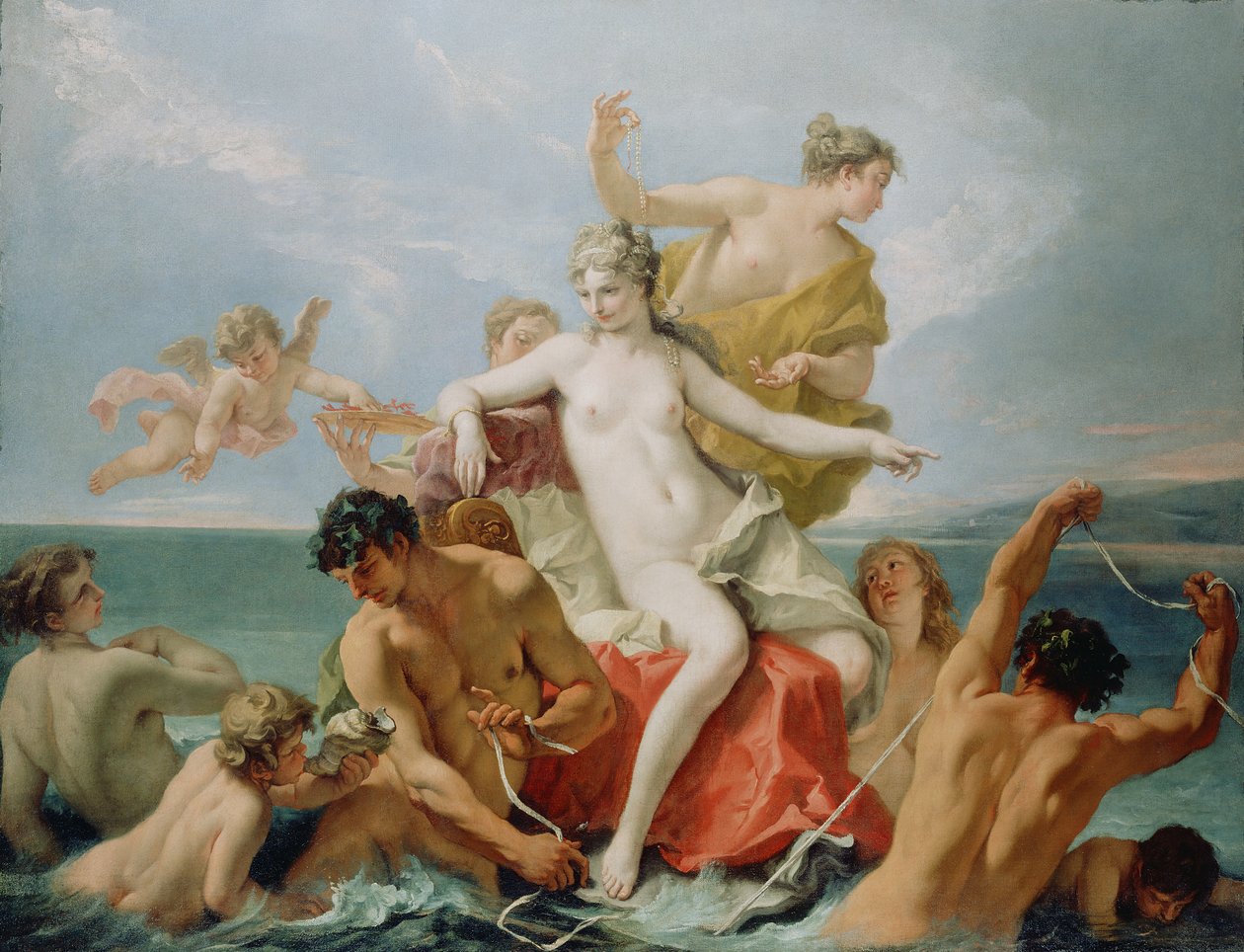 Triomphe de Vénus marine, c.1713 - Sebastiano Ricci