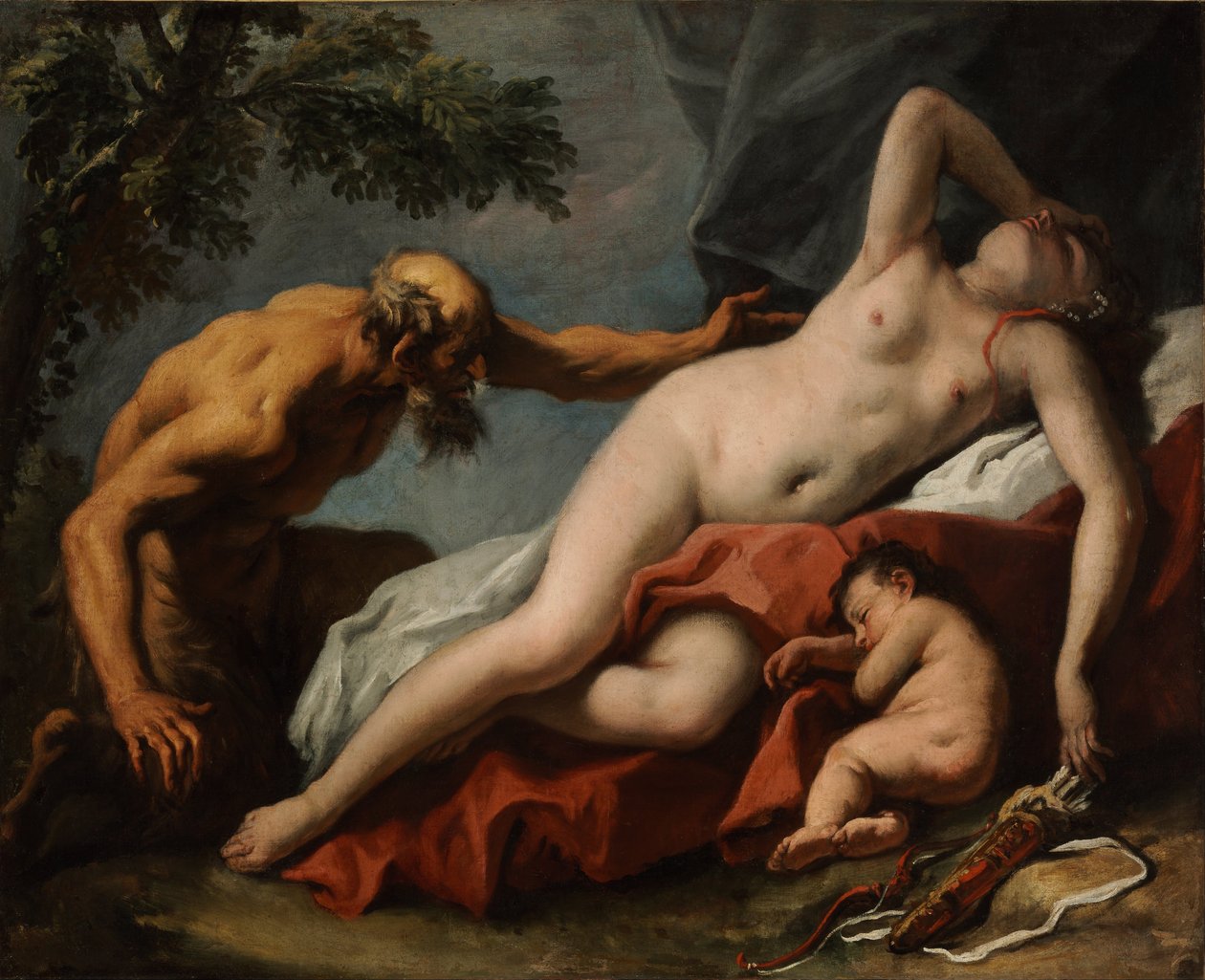 Venus und Satyr - Sebastiano Ricci