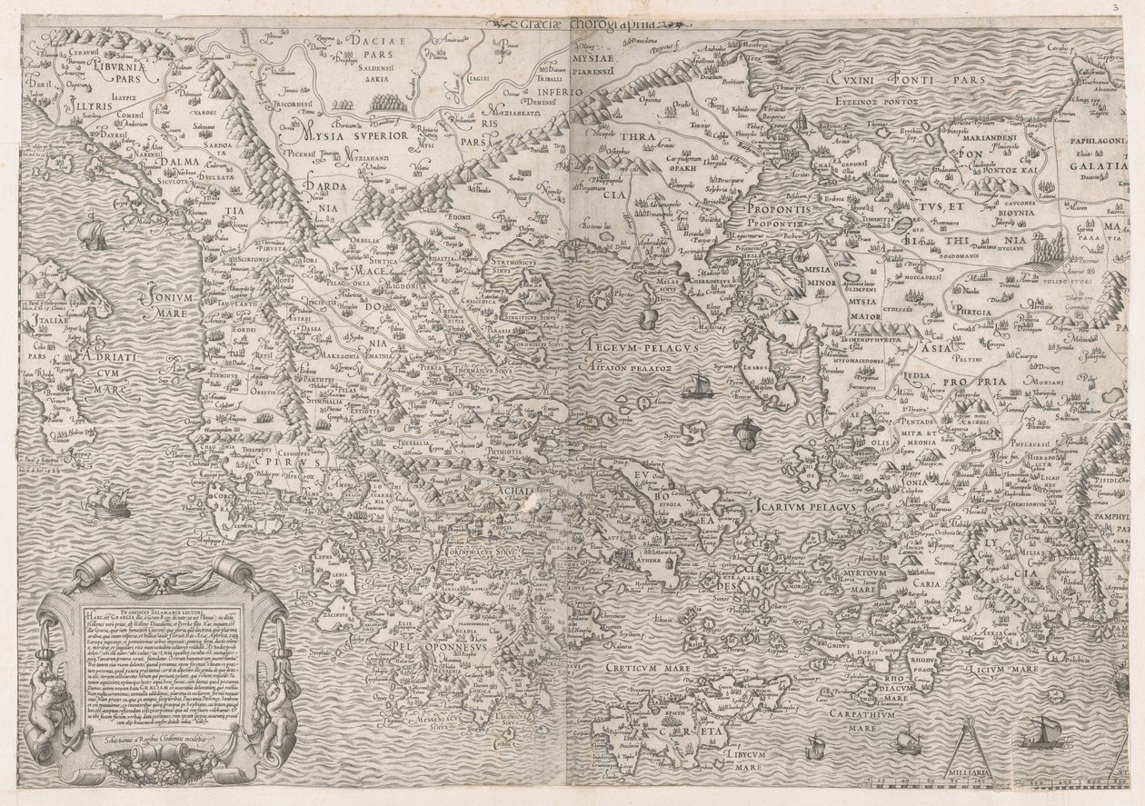 Speculum Romanae Magnificentiae : Carte de la Grèce, milieu du 16e siècle - Sebastiano di Re