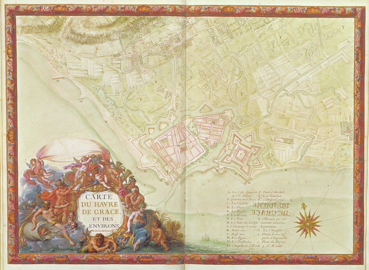 Ms. 987, fol.24 Plan du Havre, de l