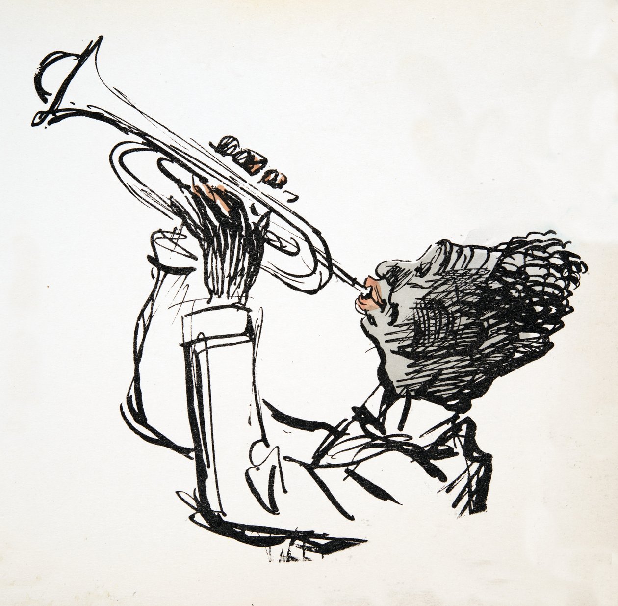 Joueur de trompette, de White Bottoms, pub. 1927 - Sem