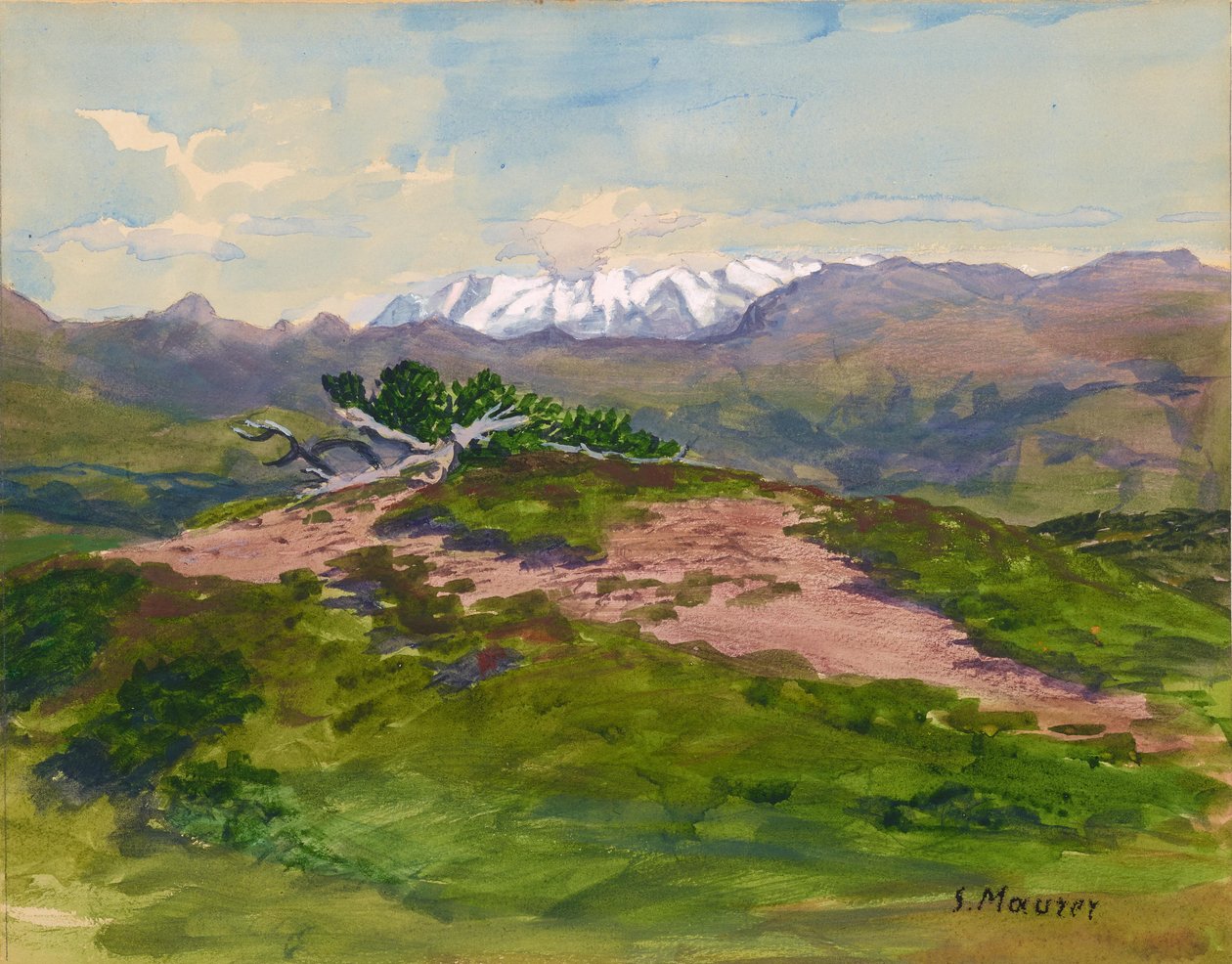 Sentier de randonnée dans les montagnes avec vue sur les Alpes du Zillertal - Serafin Maurer