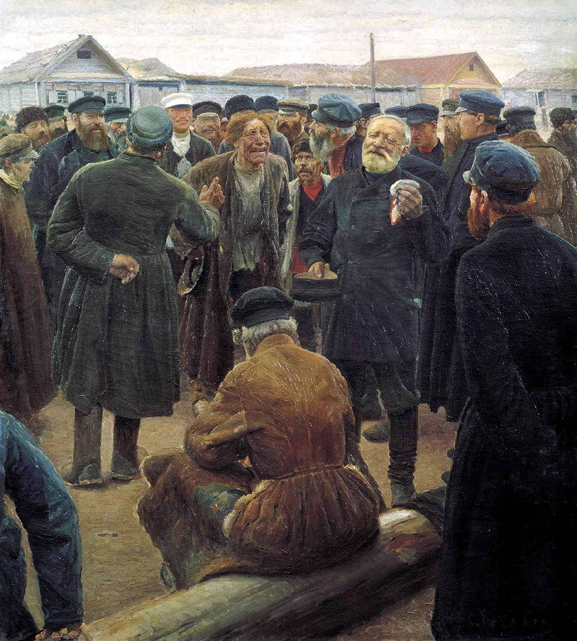 À la réunion communautaire de campagne, 1893 - Sergei Alexeevich Korovin