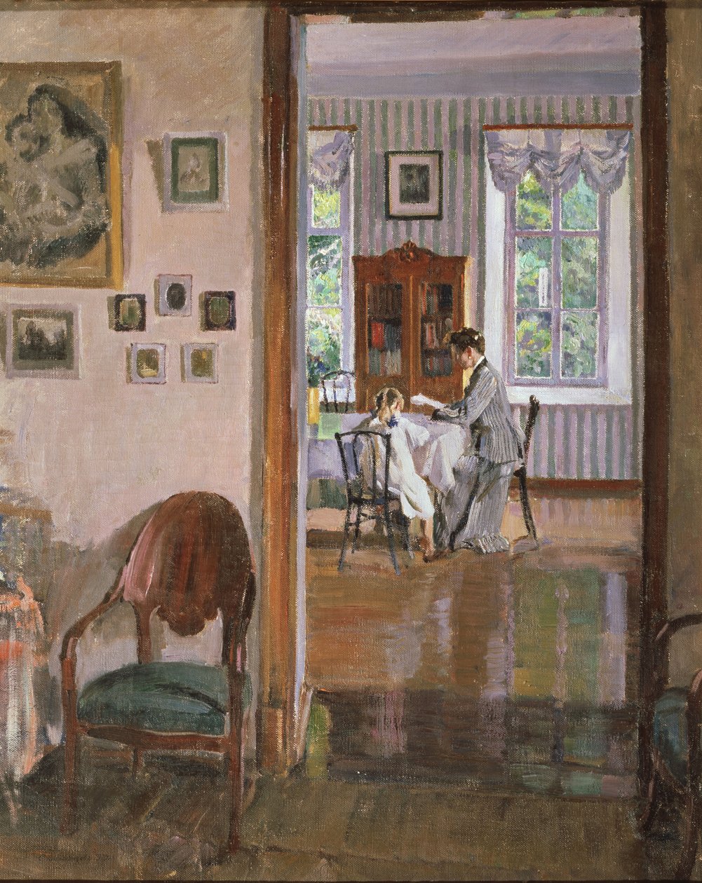 Dans une maison, 1910 - Sergei Arsenevich Vinogradov