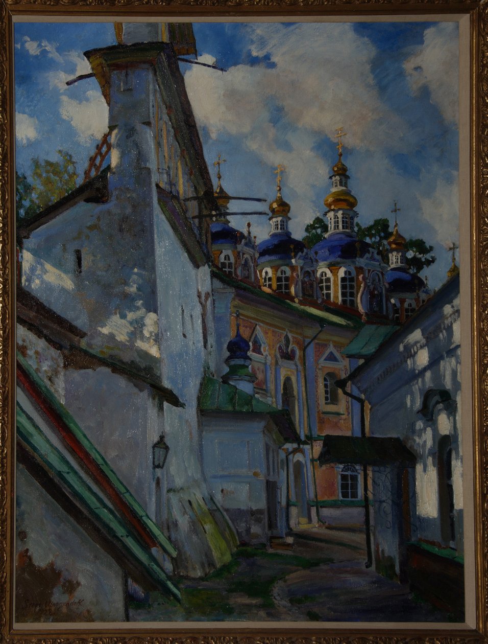 Vue du monastère Pskovo-Petchersky, 1928 - Sergei Arsenevich Vinogradov