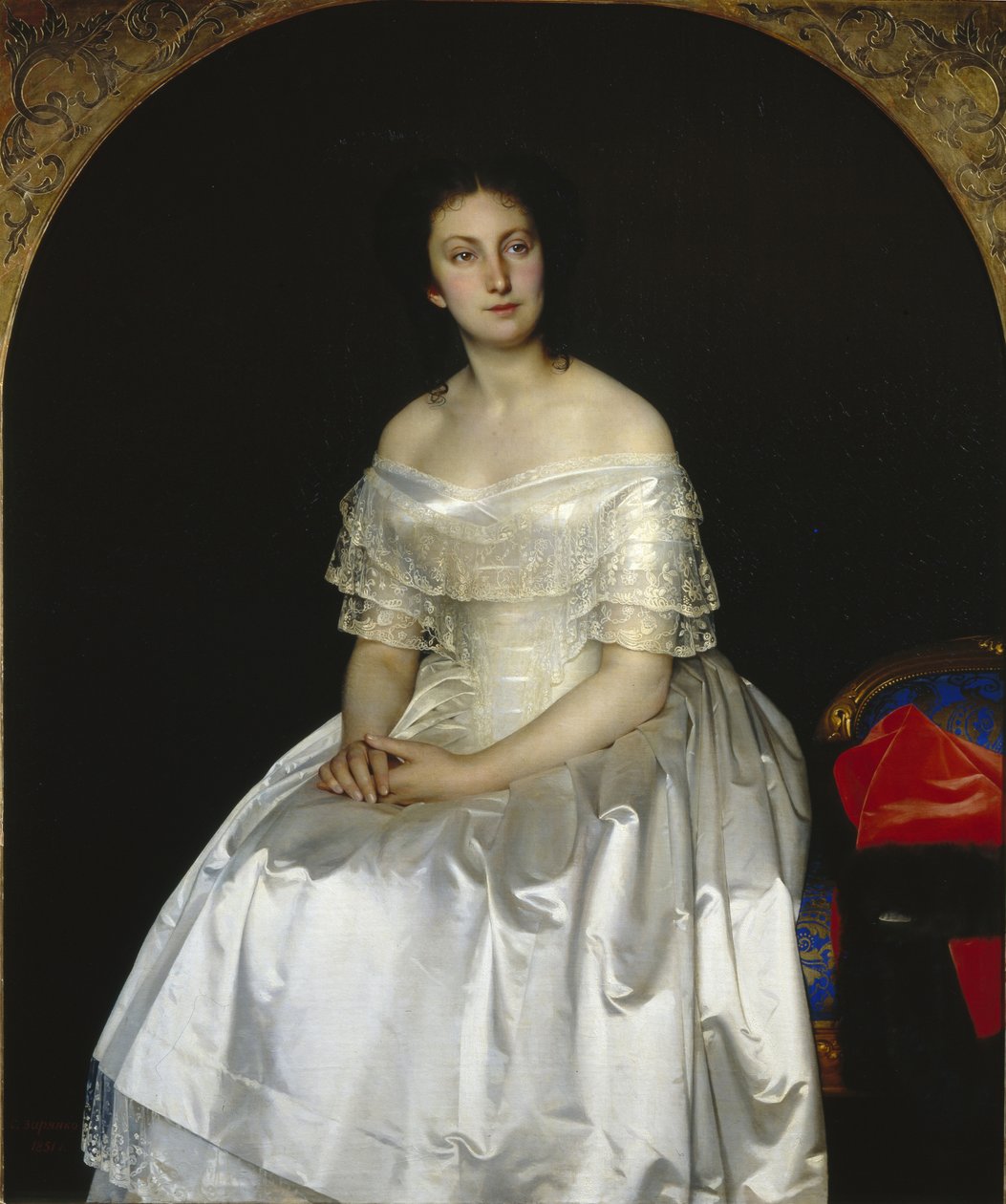 Portrait de la princesse Maria Vasilyevna Vorontsova - Sergei Konstantinovich Zaryanko