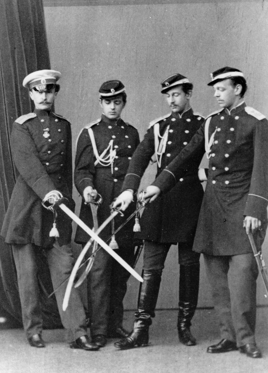 Grands-ducs Alexandre Alexandrovitch et Vladimir Alexandrovitch de Russie, c1870-c1875 - Sergei Lvovich Levitsky