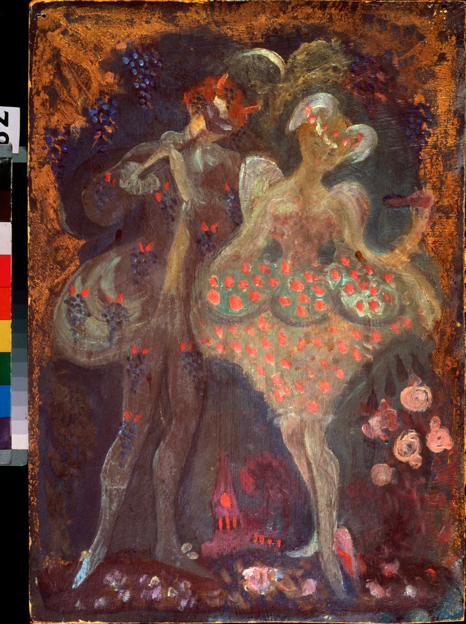 Cupidon et un faune - Sergei Yurevich Sudeikin