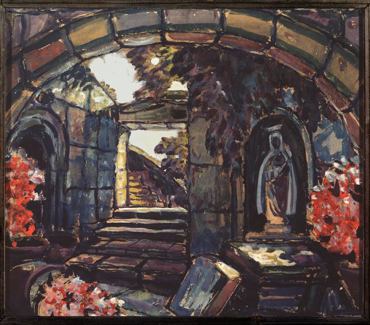 Décoration préparatoire pour la pièce "Sœur Béatrice" de Maurice Maeterlinck - Sergei Yurevich Sudeikin