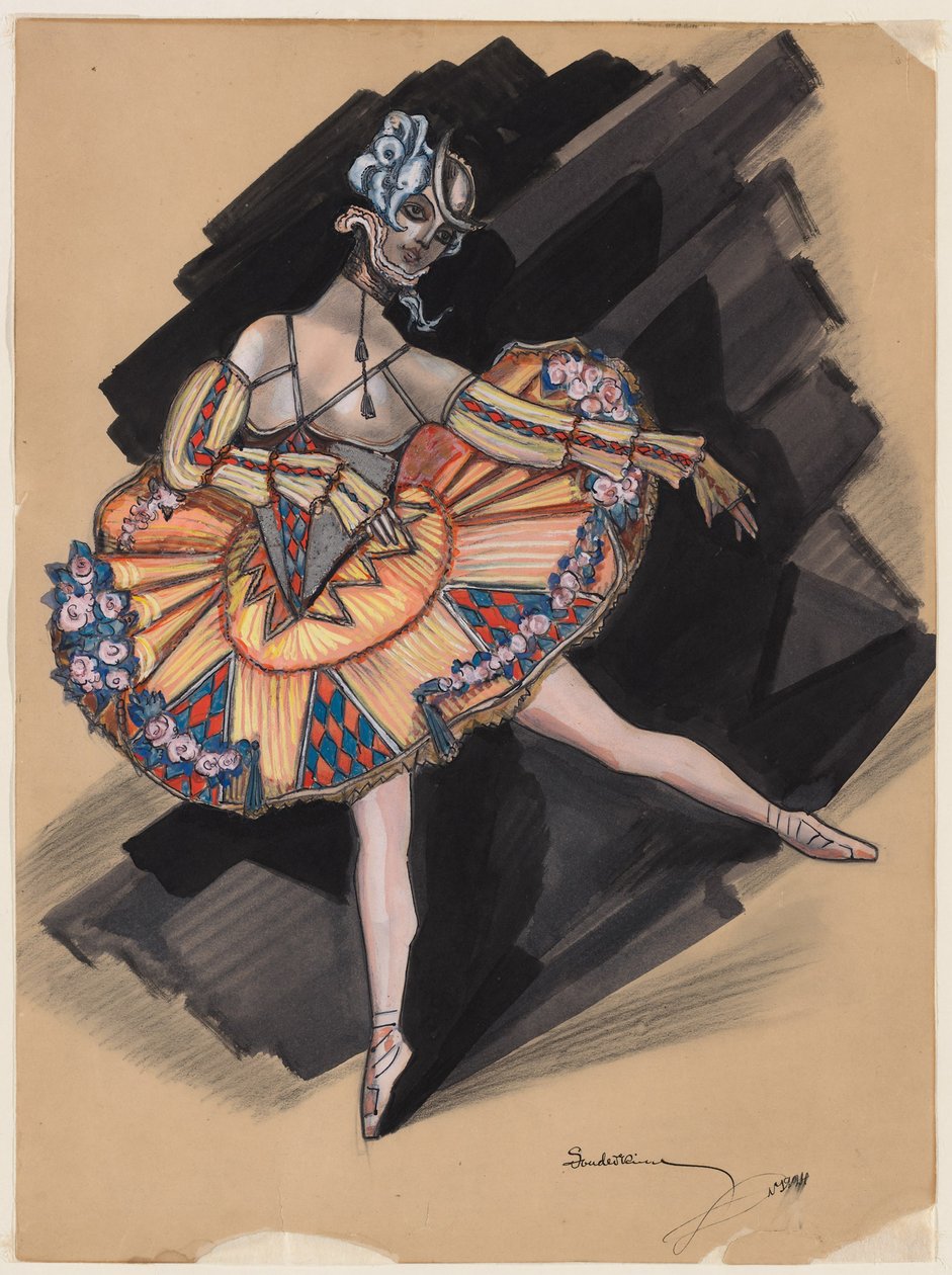 La Poupée féerique. Costume pour Anna Pavlova, 1924 - Sergei Yurievich Sudeykin