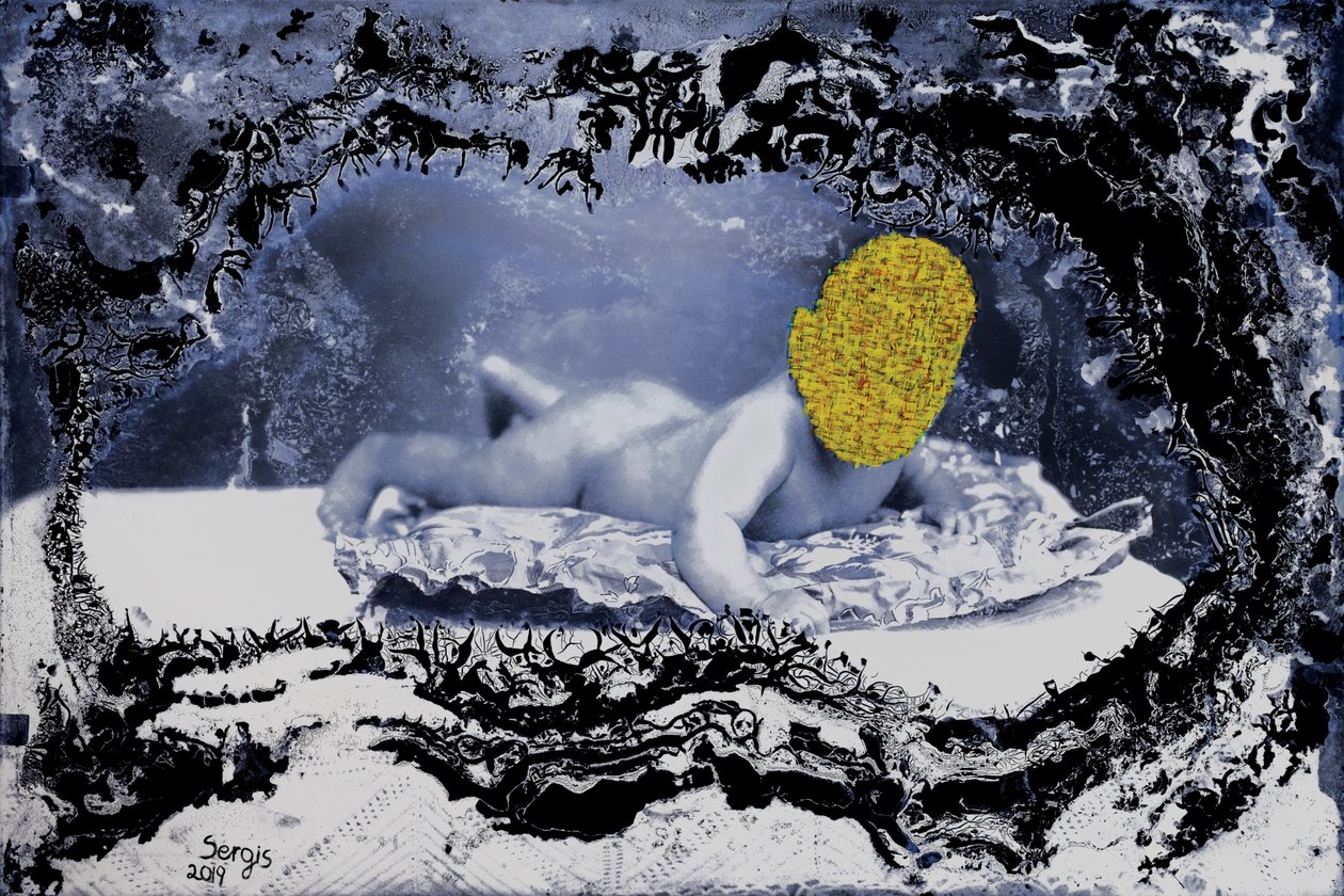 première posture, 2019 (technique mixte) - Sergis Adamos