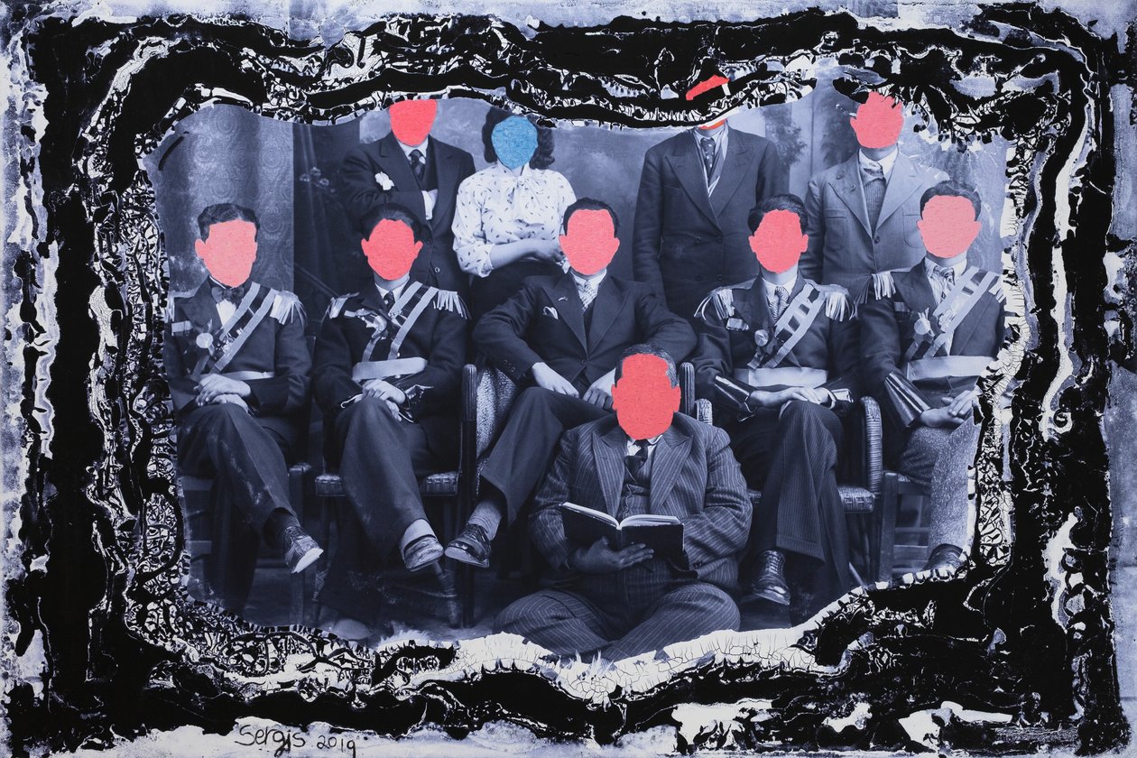 uncomon gathering of free maisons, 2019 (mixed media) - Sergis Adamos
