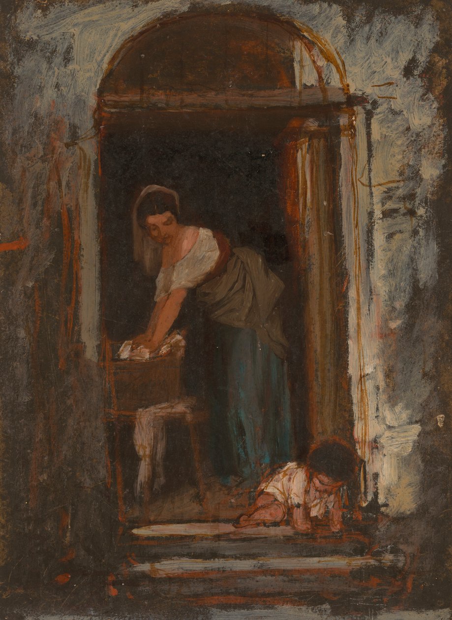 Stella et son enfant - Severin Falkman