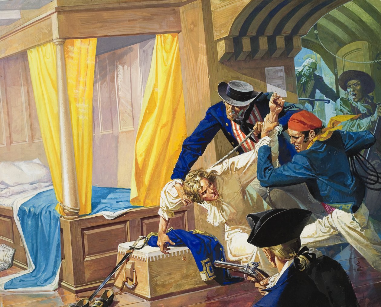 Capitaine William Bligh (1754-1817) (gouache sur papier) - Severino Baraldi