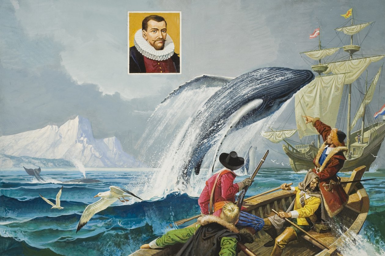 Henry Hudson (c.1570-1611) (gouache sur papier) - Severino Baraldi
