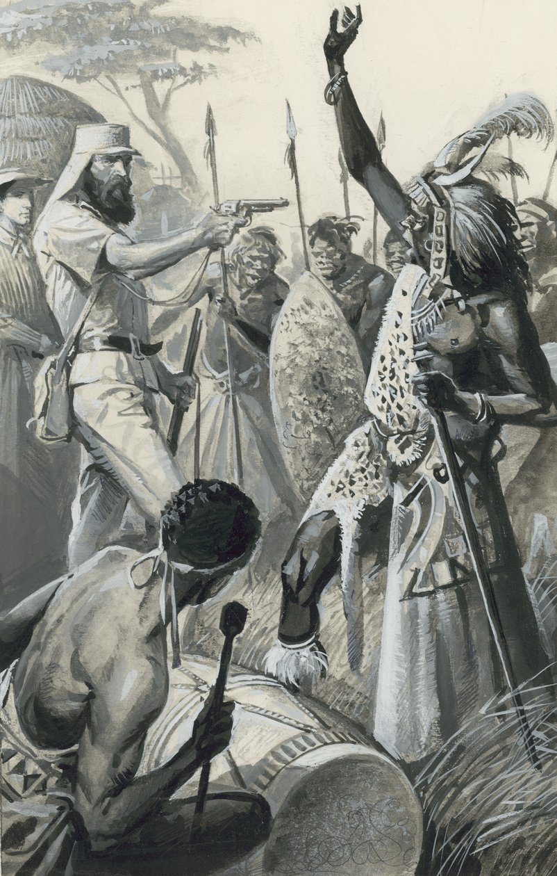 Samuel Baker (gouache sur papier) - Severino Baraldi