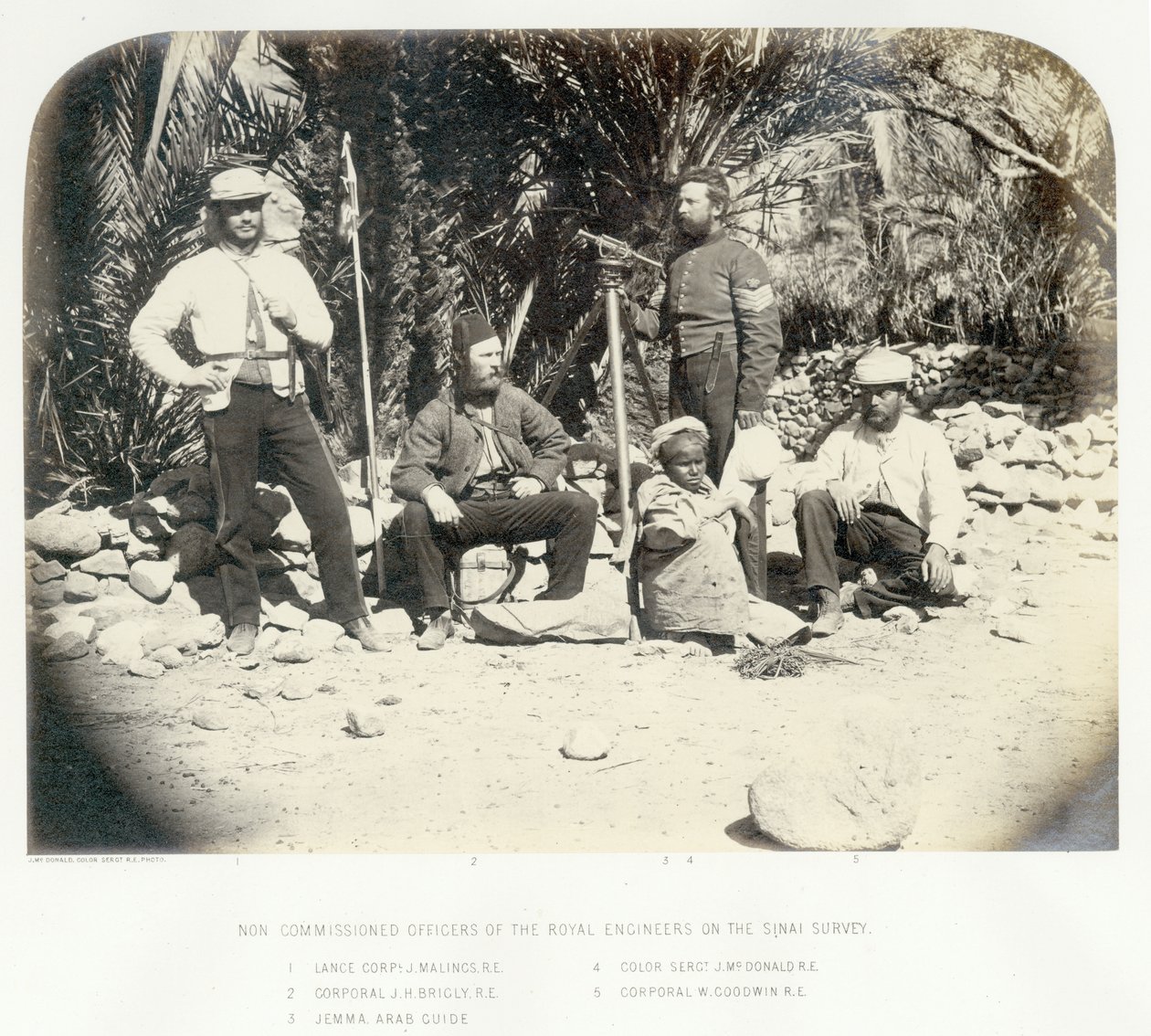 Membres non commissionnés des Royal Engineers sur l