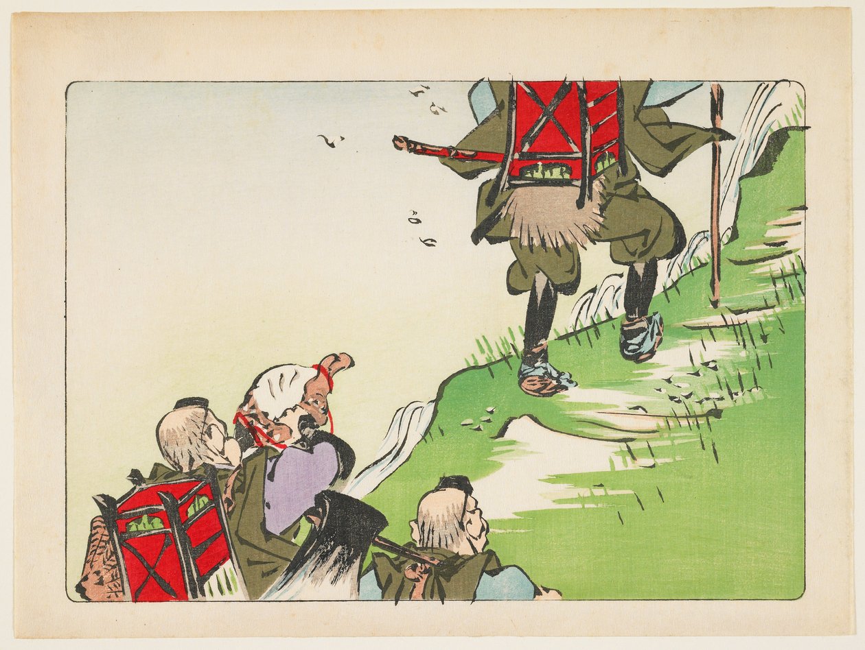 (Procession de pèlerins) - Shibata Zeshin