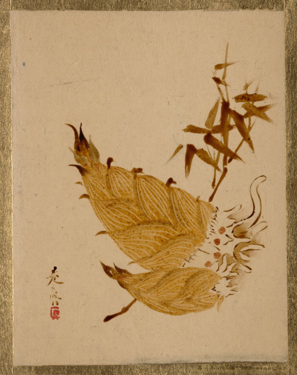 Pousses de bambou - Shibata Zeshin