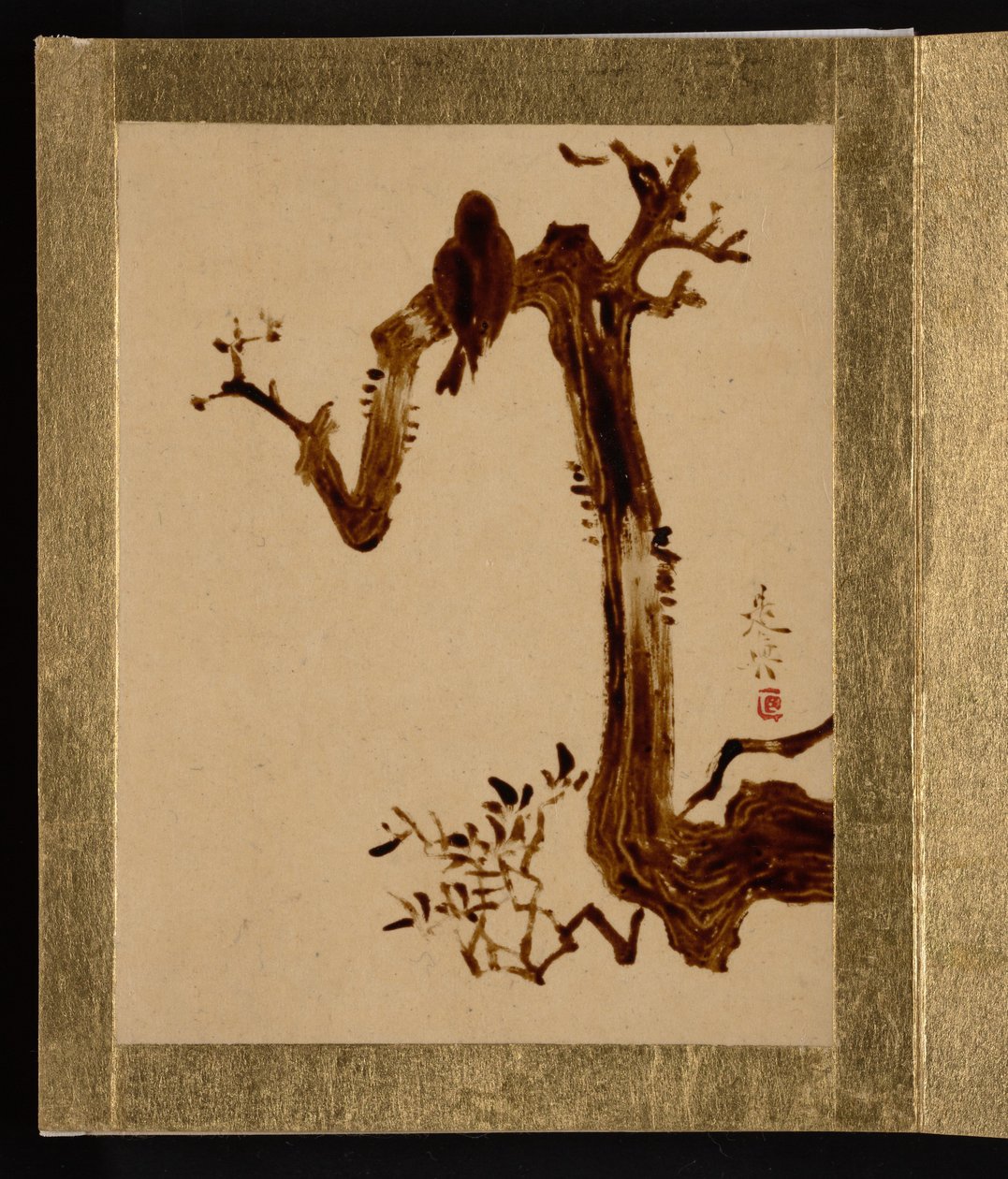 Krähe auf Baum - Shibata Zeshin
