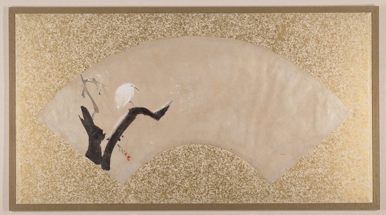 Aigrette sur une souche d