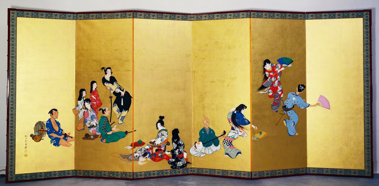 Les Quatre Passetemps Élégants - Musique, le Jeu de Go - Shibata Zeshin