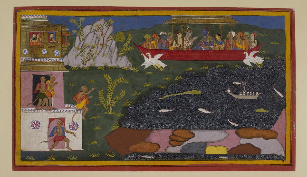 Rāma montre à Sītā son passé ; les singes de Kiṣkindhā reprennent le chemin du retour. - S?hibdin S?hibdin